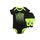 Nike Kinder Futura Logo Bodysuit Set Gr. 0-6 Monate , Schwarz (IBSPN0643)/Volt/Volt