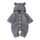 Odizli Neugeborene Baby Mädchen Jungen Kleidung Langarm Gestrickt Kapuze Strampler Body Overall Jacke Frühchenkleidung Erstausstattung Babysachen Set Herbst Winter Babykleidung Grau 12-18 Months