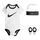 Nike Unisex-Baby-Body-Mütze-Set, White Swoosh, 6-12 Monate