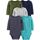 Simple Joys by Carter's Unisex Baby Long-Sleeve Bodysuit Pack of 5 Body, Blau/Grau Meliert/Marineblau/Olivgrün/Verwaschenes Marineblau, 24 Monate (5er Pack)