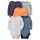 Simple Joys by Carter's Unisex Baby Long-Sleeve Bodysuit Pack of 5 Body, Blau/Grau Meliert/Marineblau Streifen/Orange/Weiß Segelboote, 3-6 Monate (5er Pack)