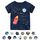 Unisex Baby T-Shirt Baumwolle Süß Karikatur Tier Muster Tops für 1-7 Jahre Alt (2-3 Jahre, E Marine Rakete)