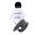 Geagodelia 3tlg Babykleidung Set Baby Jungen Langarm Body + Hose + Mütze Kleinkinder Neugeborene Weiche Warme Baumwolle Babyset Bekleidung (3-6 Monate, Worth The Wait (Weiß + Grau))