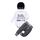 Geagodelia 3tlg Babykleidung Set Baby Jungen Langarm Body + Hose + Mütze Kleinkinder Neugeborene Weiche Warme Baumwolle Babyset Bekleidung (3-6 Monate, Little Brother (Weiß + Grau))