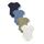 PIPPI Unisex Baby Body SS AO-printed (4-pack) Formender Body, Khaki, 86