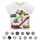 Unisex Baby T-Shirt Baumwolle Süß Karikatur Tier Muster Tops für 1-7 Jahre Alt (4-5 Jahre, F Weiß Bagger)