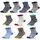 GENTABY Socken Jungen graue Kinder Babysocken - Baumwolle Bunte Sportsocken Neuartige Weiche Elastische - 10 paar für 10-14 Jahre Größe 23-26 27-30 31-34 Kleinkind Mädchen Schulsocken