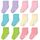ELUTONG 12 Paar Socken Kinder Baby Jungen Socken ABS Antirutsch Anti-Rutsch Kleinkinder Babysocken für 3-5 Jahre