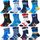 Welwoos Stoppersocken Kinder Baby Jungen Antirutschsocken Kinder Anti Rutsch Rutschfeste Lustige Geschenk Baumwolle Socken Kinder Jungen 12 Paare(Autos,22-24)