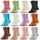 Welwoos Stoppersocken Kinder Baby Jungen Antirutschsocken Kinder Anti Rutsch Rutschfeste Lustige Geschenk Baumwolle Socken Kinder Jungen 12 Paare(Helle Farben,6-12 Monat)