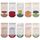 FedMois 5er Pack Baby Kleinkinder ABS rutschfeste Socken Sneaker Socken Tiermotive Baumwolle, Früchte, 1-3 Jahre
