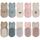 FedMois 5er Pack Baby Kleinkinder ABS rutschfeste Socken Sneaker Socken Tiermotive Baumwolle, Mehrfarbig, 0-1 Jahr