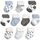 GENTABY Unisex Baby Socken - Warme Terry Baumwolle 10 Paar Baby Jungen & Mädchensocken - Neugeborene bis 3 Jahre Kleinkind Winter Socken