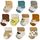 GENTABY Unisex Baby Socken Baumwolle Terry Warme 10 Paar Baby Jungen Neugeborene Socken Baby Mädchen 6-12 Monate Kleinkind Socken Dicke Winter Socken