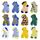 HYCLES Baby Anti Rutsch Socken - 12 Paar Stopper Socken für Kleinkinder, 23-26 und 27-30 cm, 1-3 Jahre, Krokodil-Muster
