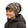 Wollhuhn Kinder Beanie – Zweilagige Longbeanie aus Jersey, wendbar & weich – innen grau – Handmade in Deutschland – ganzjährig (DE/NL/SE/PL, Numerisch, 48, 50, Trecker Braun/Bunt)
