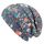 Wollhuhn Kinder Beanie – Zweilagige Longbeanie aus Jersey, wendbar & weich – mit Grauer Innenseite – Handmade in Deutschland – ganzjährig tragbar (Splatter Oliv/Orange, M, 52-54)