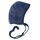 Engel Natur Baby Häubchen, Fleece, 100% Wolle, 4 Farben (62/68, Blau Melange)