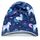 Wollhuhn Kinder Beanie – Zweilagige Longbeanie aus Jersey, wendbar & weich – innen grau – Handmade in Deutschland – ganzjährig (DE/NL/SE/PL, Numerisch, 56, 58, Einhörner Dunkelblau)