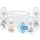 NUK First Choice+ Babyflaschen Starter Set | 0–6 Monate | 4 Flaschen mit Temperature Control & Flaschenbox | Anti-Colic Air System | BPA-frei | Disney Winnie Puuh