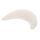 Theraline Plüschmond Stillkissen, Kopfkissen und Nackenkissen mit Perlen, ergonomisches Kissen zum Stillen, Schlafen und Lesen, Stillmond mit Plüsch, Mondkissen waschbar bis 40°C Farbe: Creme