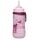 nip - Strohhalmbecher Straw Cup | Leichte, auslaufsichere Kindertrinkflasche mit Trinkhalm aus Silikon ab 12 Monaten. Einfach zu reinigen, 330 ml, Motiv Giraffe, rosa