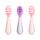 Munchkin Gentle Dip Mehrstufige Erste Löffel | Beikostlöffel für Babys ab 4 Monaten | Ideal für Babygeführte Beikost (BLW) | Ergonomisches Design | BPA-frei | Rosa & Lila | 3er-Pack