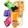Funkelfuchs® - Trinkflasche für Kinder – 1000ml, Orange – Kohlensäure geeignet - 100% auslaufsicher - Wasserflasche spülmaschinenfest - für Kindergarten, Einschulung, Schule, Sport