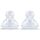 NUK First Choice+ Anti-Colic-Trinksauger Silikon, kiefergerechte NUK Form, Größe 1 (0-6 Monate) S für Tee, 2 Stück (2er Pack)
