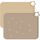 Moonkie 2PC Baby Silikon Platzset Abwaschbar, Platzdeckchen, rutschfest Tischset Kinder, Kinder Platzset, Schmutzabweisend, Tragbar, für Kinder und Kleinkinder (Warmes Taupe/Aprikose)