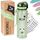 BJORKI® Trinkflasche Kinder auslaufsicher 500ml inkl. BONUS Namenssticker - Ideal für Schule, Kindergarten & Sport - Kohlensäure geeignet - Robuste Wasserflasche für aktive Kids (Pastell Grün)