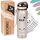 BJORKI® Kinder Trinkflasche auslaufsicher 500ml inkl. BONUS Namenssticker - Ideal für Schule, Kindergarten & Sport - Kohlensäure geeignet - Robuste Wasserflasche für Kinder (Pastell Beige)