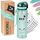 BJORKI® Trinkflasche Kinder auslaufsicher 500ml inkl. BONUS Namenssticker - Ideal für Schule, Kindergarten & Sport - Kohlensäure geeignet - Robuste Wasserflasche für aktive Kids (Pastell Blau)