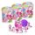 INKEE Surprise Unicorn Badebomben - 3er Set Magische Badekugel mit Überraschung, Kinder Badebomben mit Einhorn Spielfiguren, Pop-Corn Duft, 3x 100g