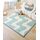 Wolkenweiche Spielmatte Baby 200x150x2,5cm, Wellen – Teppich für Kinderzimmer mit hochwertigem Memory-Schaum – Krabbelmatte Baby mit Rutschfester Unterseite – Krabbeldecke Kinderteppich Tatami Matte