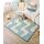Wolkenweiche Spielmatte Baby 170x120x2,5cm Wellen – Teppich für Kinderzimmer mit hochwertigem Memory-Schaum – Krabbelmatte Baby mit Rutschfester Unterseite – Krabbeldecke, Kinderteppich, Tatami Matte