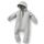ALAVYA HOME® WALKOVERALL, Baby Wollwalk-Overalls aus Natur 100% Bio-Schurwolle Wollfleece mit Reißverschluss, Walk Woll-Anzug für Kleinkind und Baby - Pastel Grau 86/92