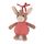 Sterntaler Spieluhr S Esel Emmily, geeignet ab Geburt, weiches Babyspielzeug aus Flauschstoff & Jersey, mit Spieluhr, Bindebändern zum Befestigen, fördert Einschlafrituale – 19x15x8 cm
