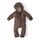 Ehrenkind® WALKOVERALL | Baby Wollwalk-Overalls aus Merino Schurwolle mit Reißverschluss | Walk Wolle Woll-Anzug für Kleinkind und Baby | Hellbraun Gr. 62-68