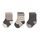 LÄSSIG Unisex Kinder- und Babysocken 3er Set/Anthrazit-Taupe Größe 15-18