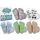 Jeasona 5 Paare Baumwolle Baby Socken 0-12 Monate Mädchen Junge Baby Geschenk Junge Neugeboren Baby Geschenk Mädchen Geburt Babygeschenke zur Geburt