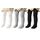 Durio Baby Strumpfhose für Mädchen Baumwolle Kinderstrumpfhose Kinder Strumpfhosen Set Warme Strümpfe Leggings 3 Paar-Weiß Schwarz Hellgrau 6-12 Monate