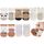 Exemaba Baby Antirutsch Socken 5 Paar Kleinkinder Tiermotive ABS Rutschfeste Sneaker Socken(Kaffee Panda,S/6-12M)
