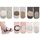Exemaba Baby Antirutsch Socken 5 Paar Kleinkinder Tiermotive ABS Rutschfeste Sneaker Socken(Rosa Affe,S/6-12M)