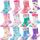 Stoppersocken Kinder Baby Mädchen Lustige Socken Antirutschsocken Kinder Anti Rutsch Rutschfeste Geschenk Baumwolle Socken Kinder Mädchen 12 Paare 22 23 24 25 26 27 28 29 30 31 32 33 34(Blume,30-34)