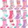 Stoppersocken Kinder Baby Mädchen Lustige Socken Antirutschsocken Kinder Anti Rutsch Rutschfeste Geschenk Baumwolle Socken für Kinder Mädchen Kleinkind einhorn geschenke für mädchen(Regenbogen,22-24)
