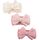 3 Stück Baby Turban Stirnband Baby Mädchen Nylon Stirnbänder Schleife Stirnband Weiche Schleife Kopfbedeckung Elastische Haarbänder für Neugeborene, Kleinkinder (Beige Blush Lichtrosa, eine Größe)