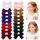Jollybows 20 Stück Baby Mädchen Haarschleifen, 2 Zoll / 5 cm Haarspangen Haarklammern Haarclips Spangen Baby Haarschmuck für Mädchen Kinder Teenager Damen (Samt Dunkle Farbe)