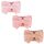 DRESHOW Stirnband Baby Mädchen Dehnbare Nylon Stirnbänder Handgefertigte Schleife Haarband for Neugeborene Kleinkinder Kinder 3 Stück