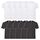 Fruit of the Loom Herren Heavy Cotton 10 Pack Tee T-Shirt, Mehrfarbig (White/Black 30/36), Medium